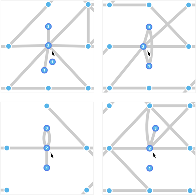 Techniques to Visualize Occluded Graph Elements for 2.5D Map Editing